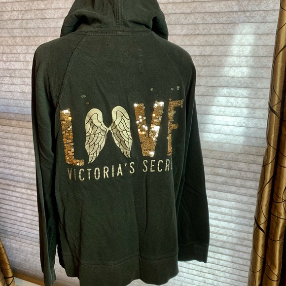 VICTORIA’S SECRET sequined hoodie - Picture 1 of 9
